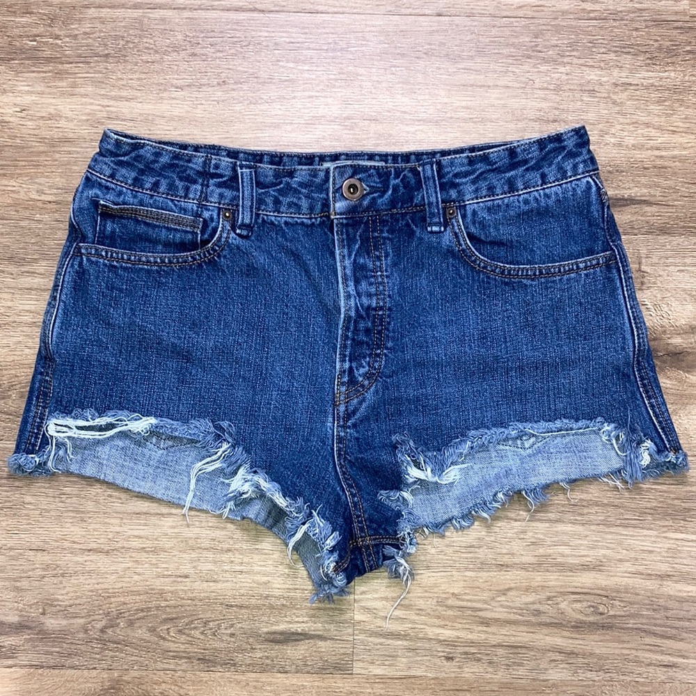 Free People denim jean cutoff shorts